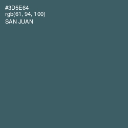 #3D5E64 - San Juan Color Image